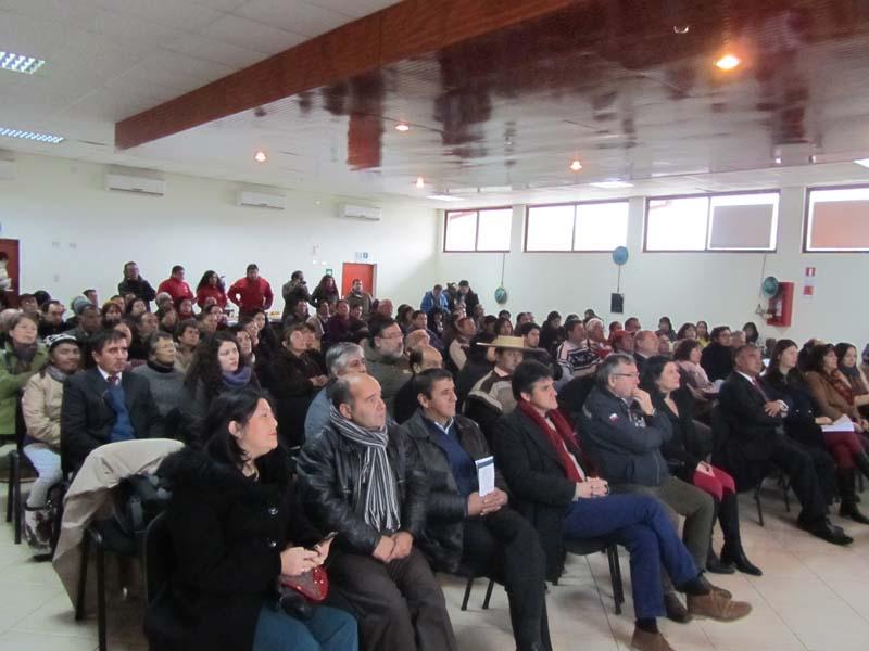 Inauguración del proyecto en el Auditorio Salón Comunal de Ninhue.