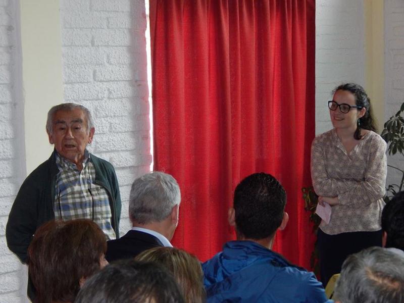 Los Profesores Sofía Boza Coordinadora Principal del Proyecto junto a Atilio Carrasco.