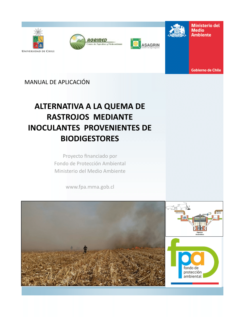 El proyecto realizado contó además con la publicación de un Manual de Aplicación.