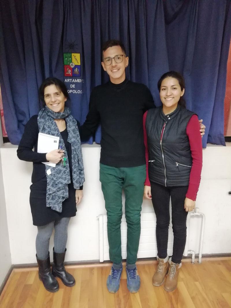Prof. Maria Sol Anigstein Junior Miranda y Aracely Nuñez.
