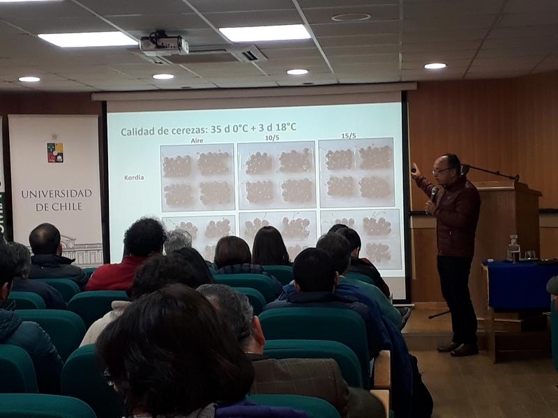 Dr. Víctor Escalona, Universidad de Chile, presenta los ensayos de la temporada en Postcosecha Cerezas