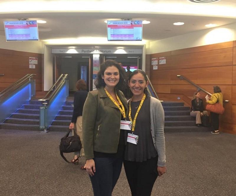 Investigadora Loreto Contador junto a la investigadora Aracelli Arellano - Covarrubias de la Universidad Autónoma Metropolitana, México.