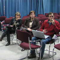 Académicos de la Facultad presentes en el taller